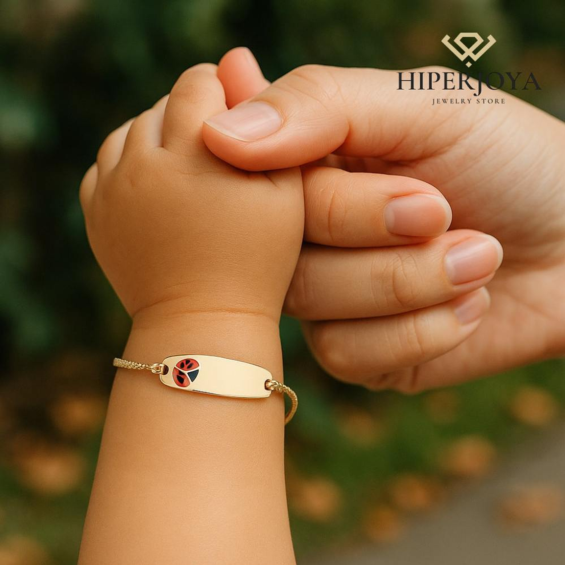 Esclava de mariquita Oro 18k  2