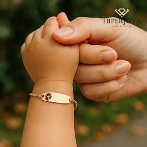 Esclava de mariquita Oro 18k 