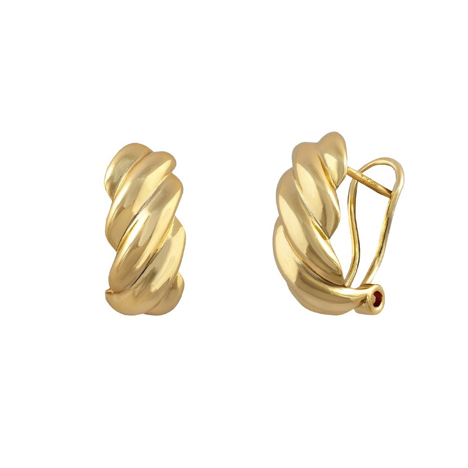 Pendientes bañados en Oro 18k  1