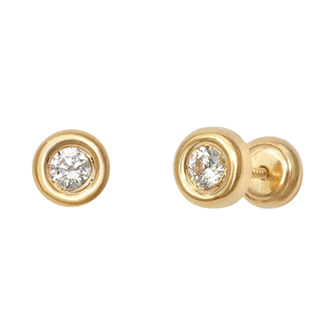 Pendientes dorados elegantes  1