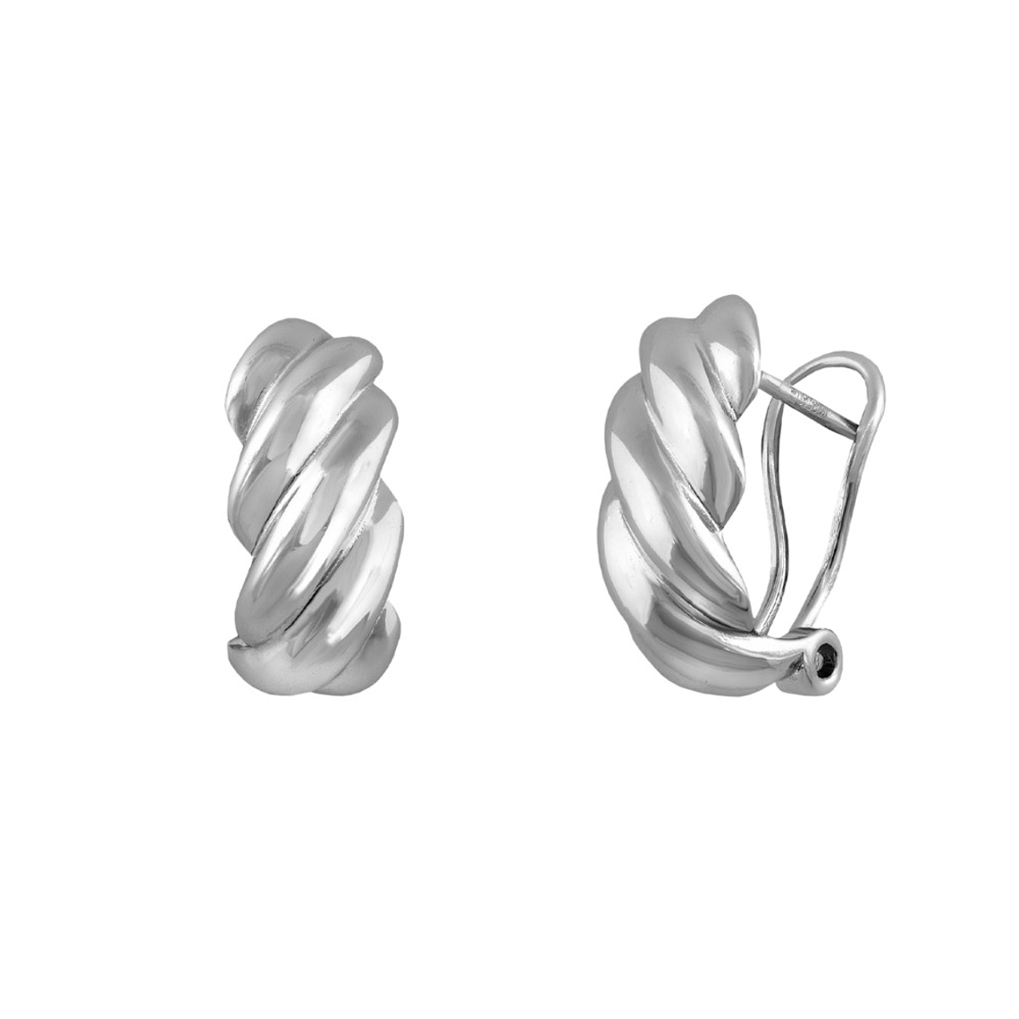 Pendientes de plata de ley  1