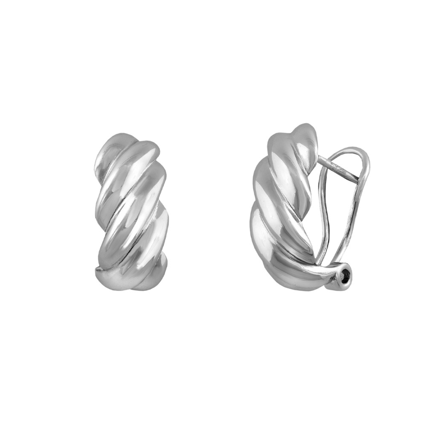 Pendientes de plata de ley  1