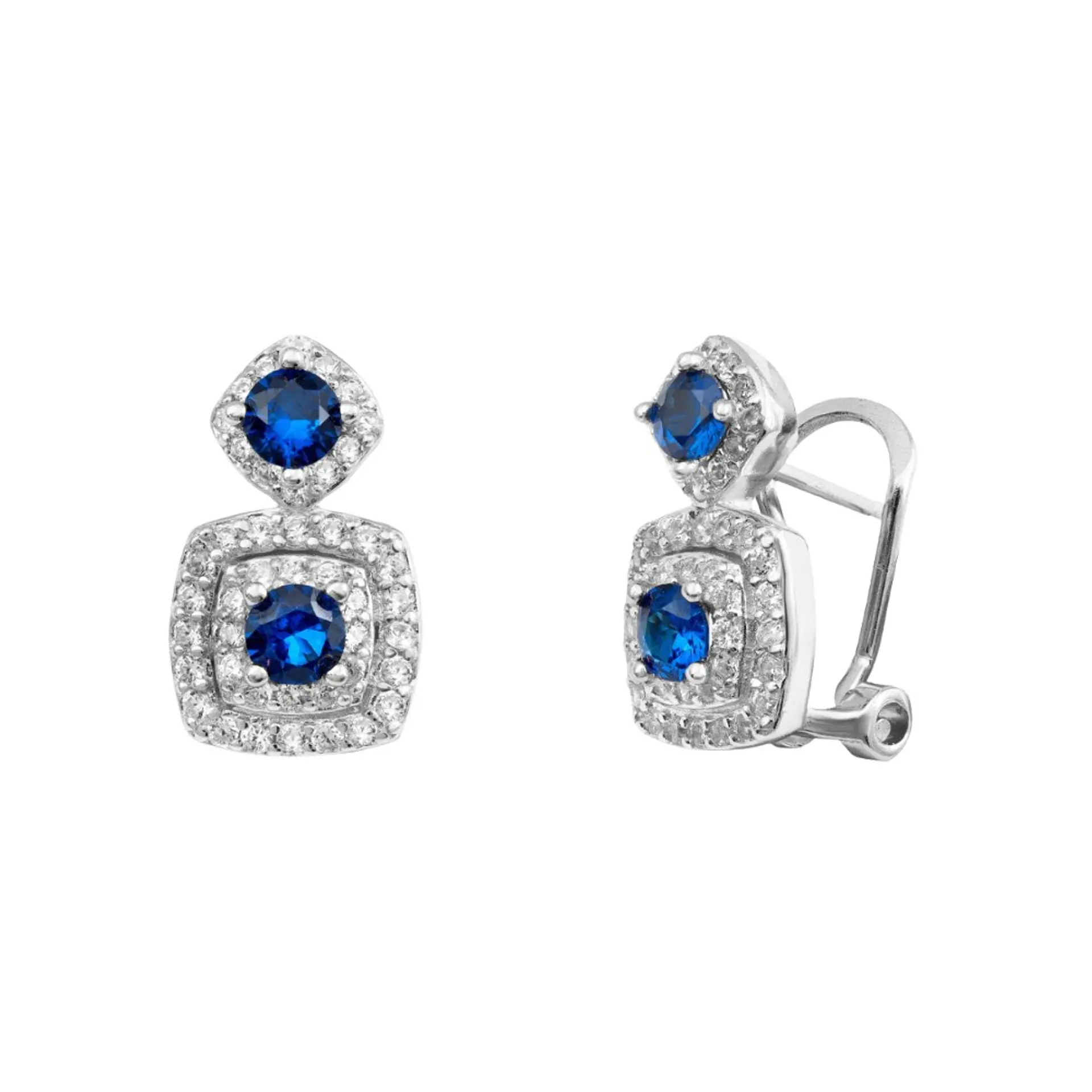 Pendientes de plata modernos  1