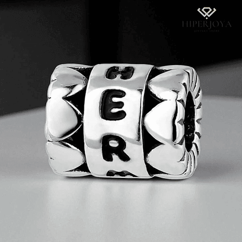 Abalorio hermana plata