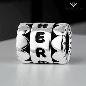 Abalorio hermana plata