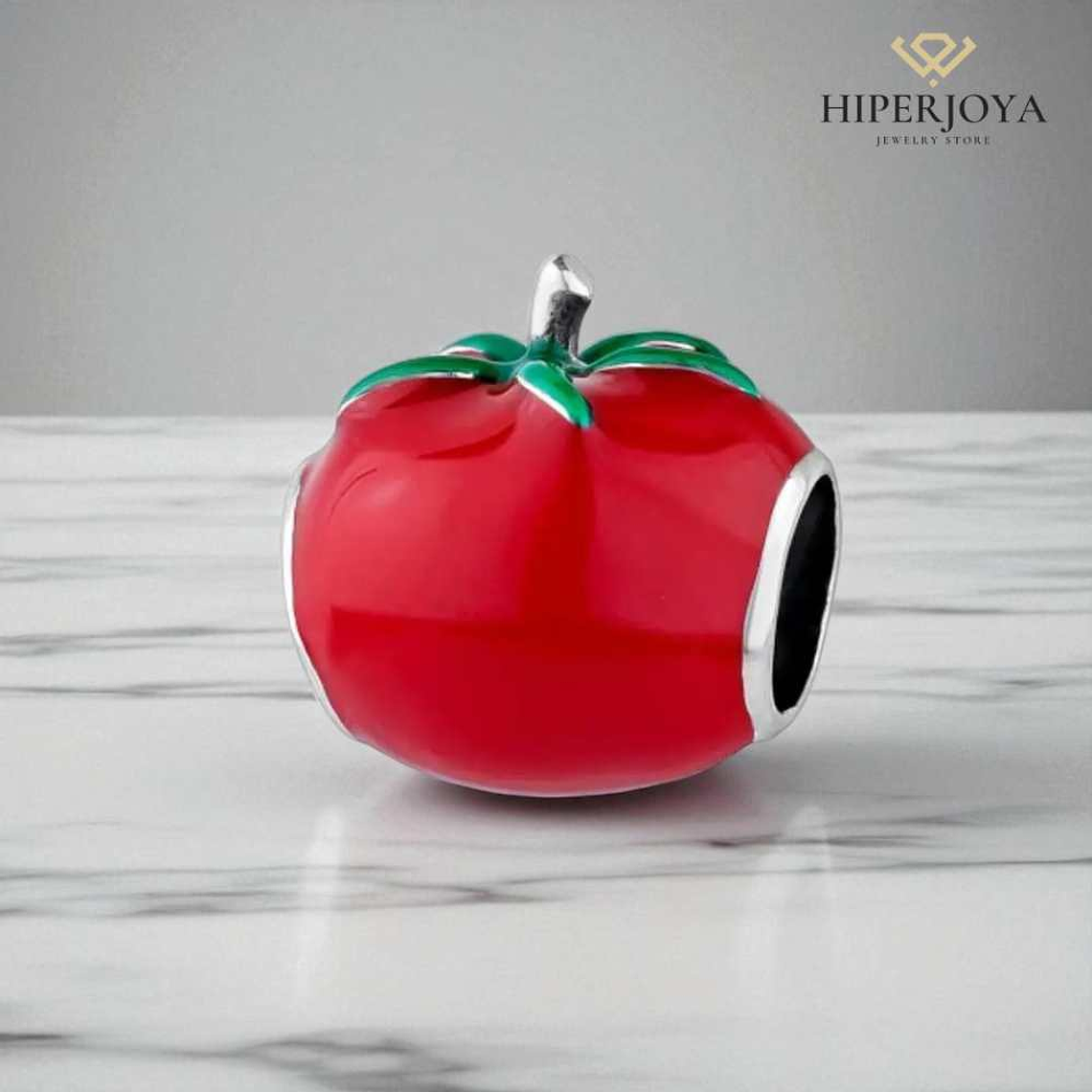 Abalorio tomate plata 2