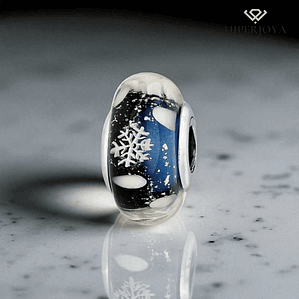 Abalorio murano nubes plata 