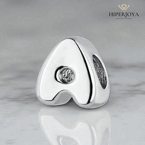 Abalorio inicial A plata