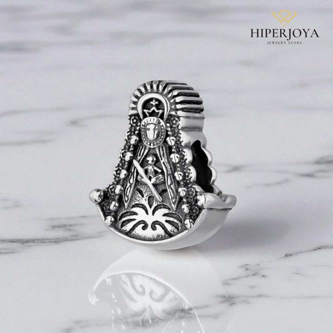 Abalorio virgen del Rocío plata 2