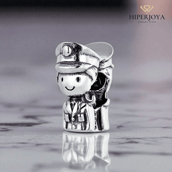 Abalorio policia plata 2