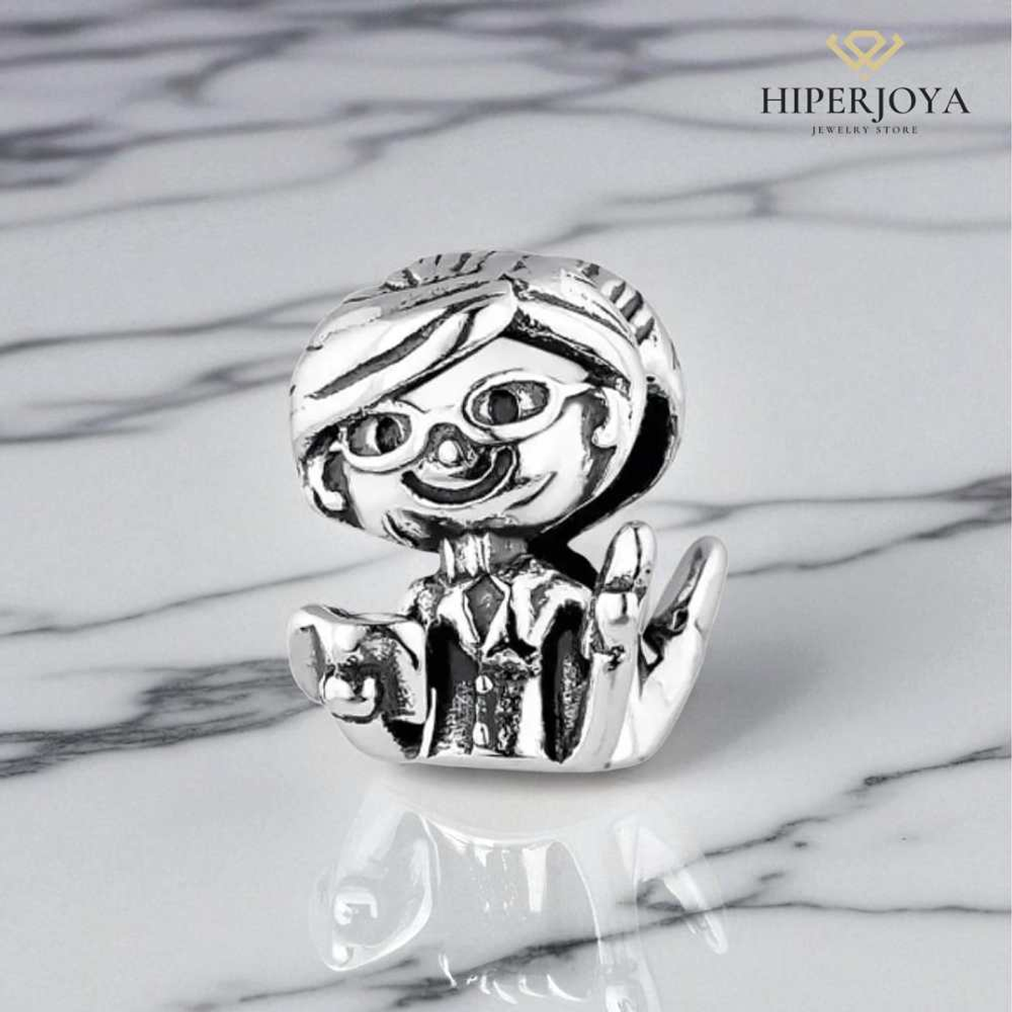 Silver teacher bead 2