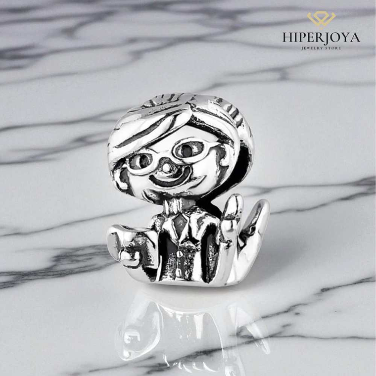 Abalorio profesora plata 2