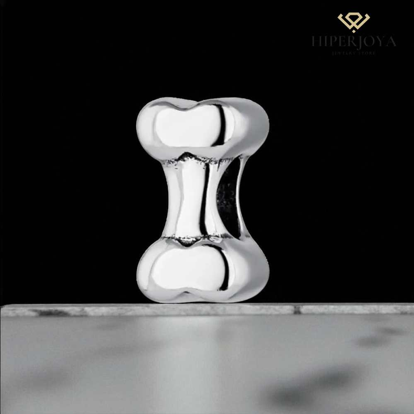 Abalorio hueso plata 2