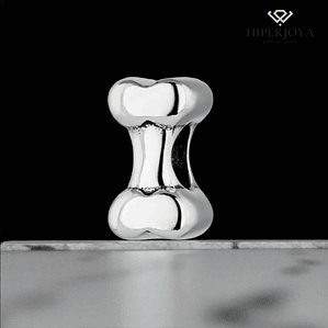 Silver-colored bone bead