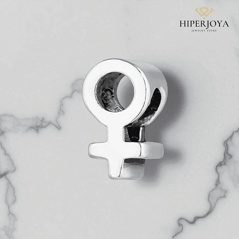 Silver female bead