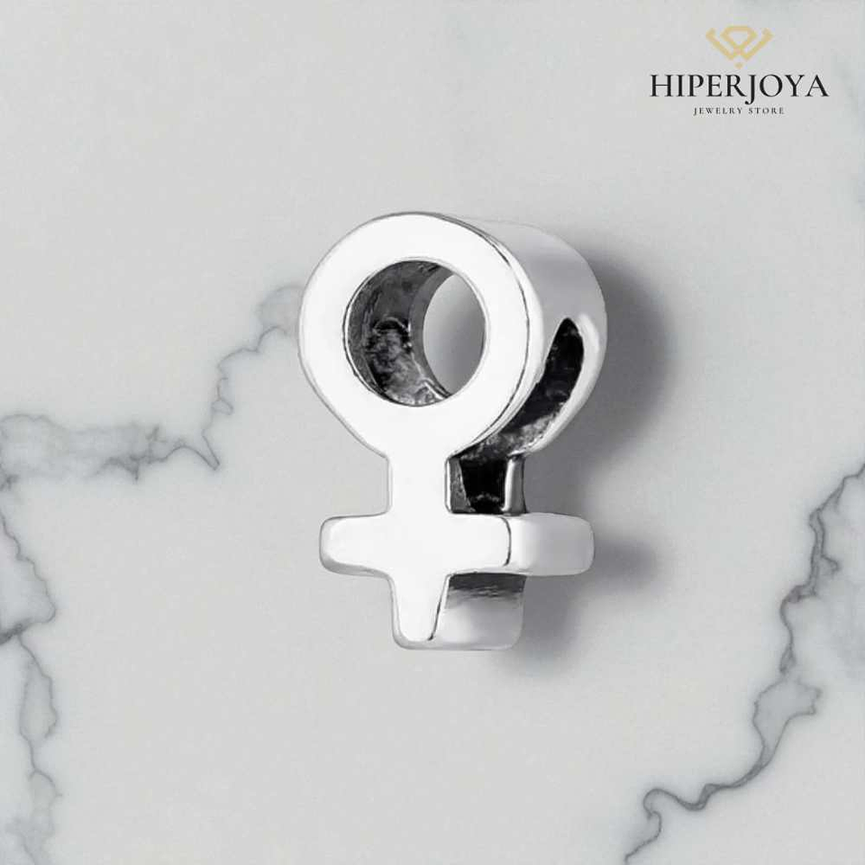 Silver female bead 2