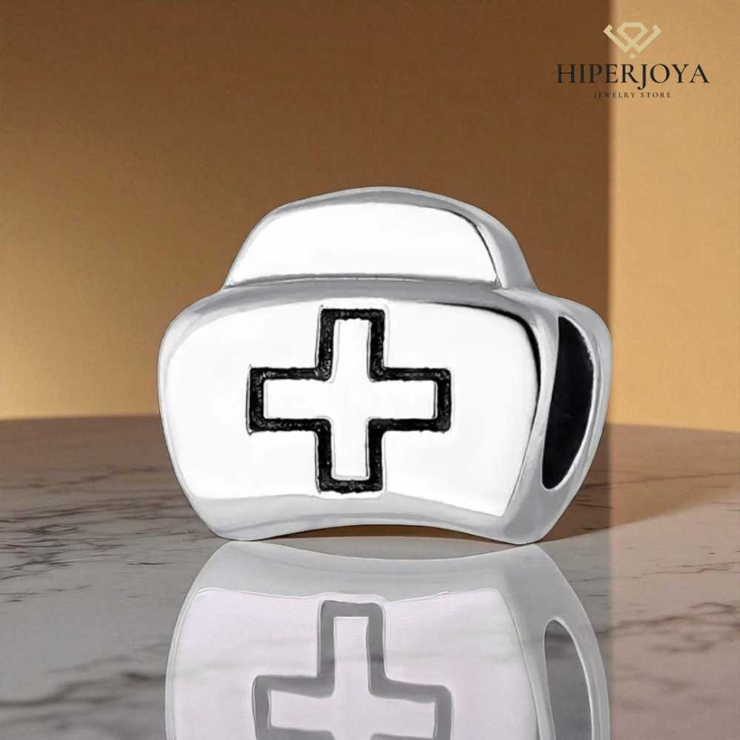 Abalorio maletín de enfermera plata 2