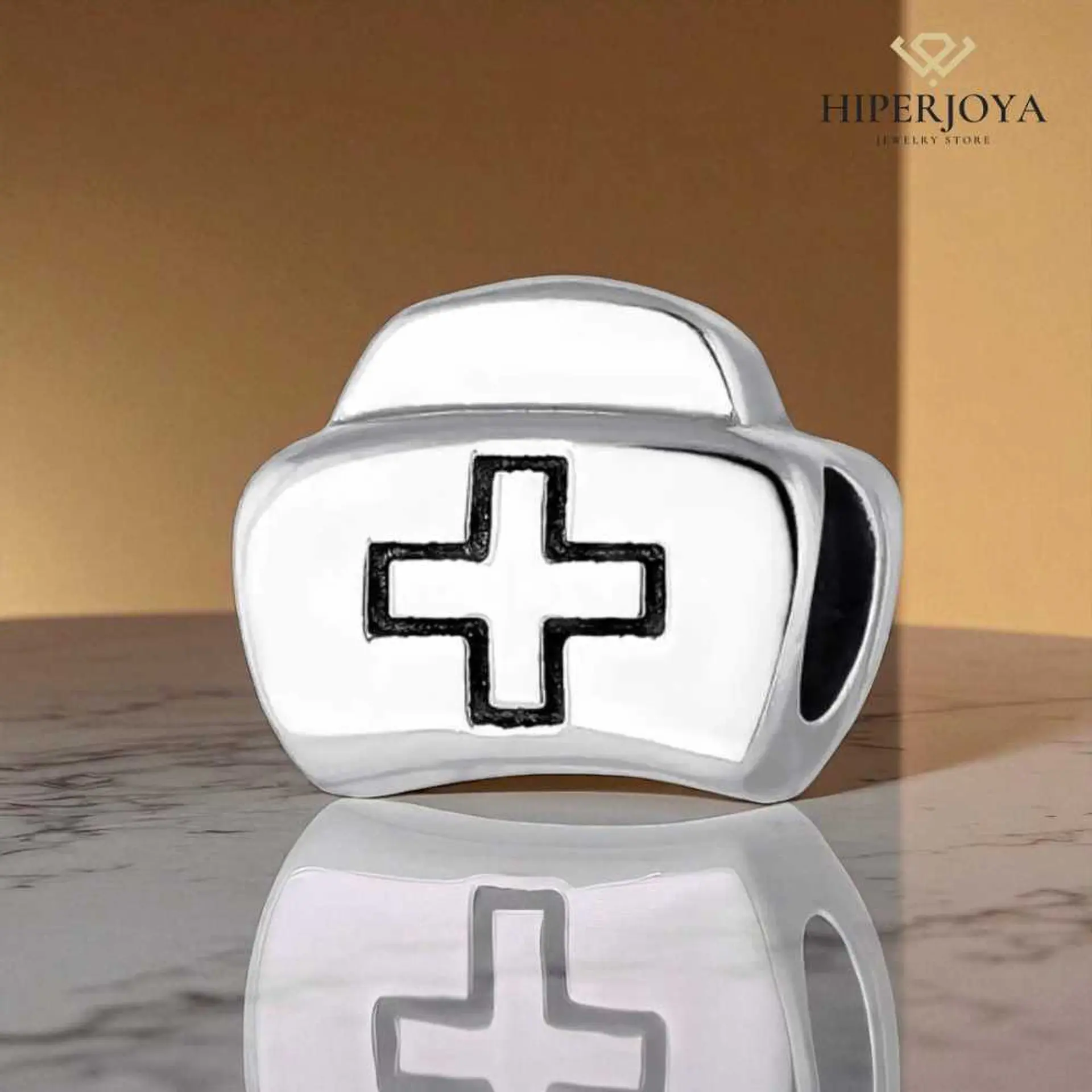Silver nurse's case charm 2