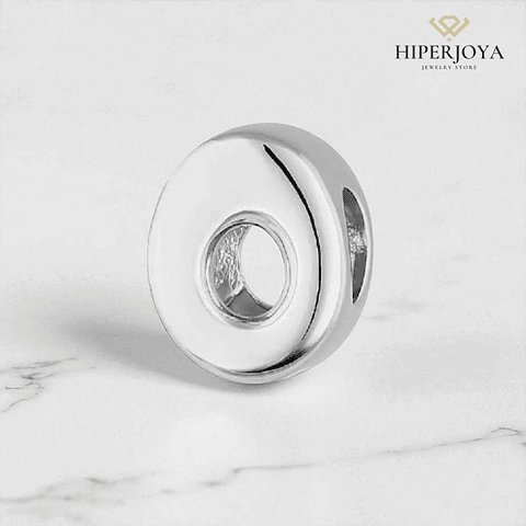 Abalorio número cero plata