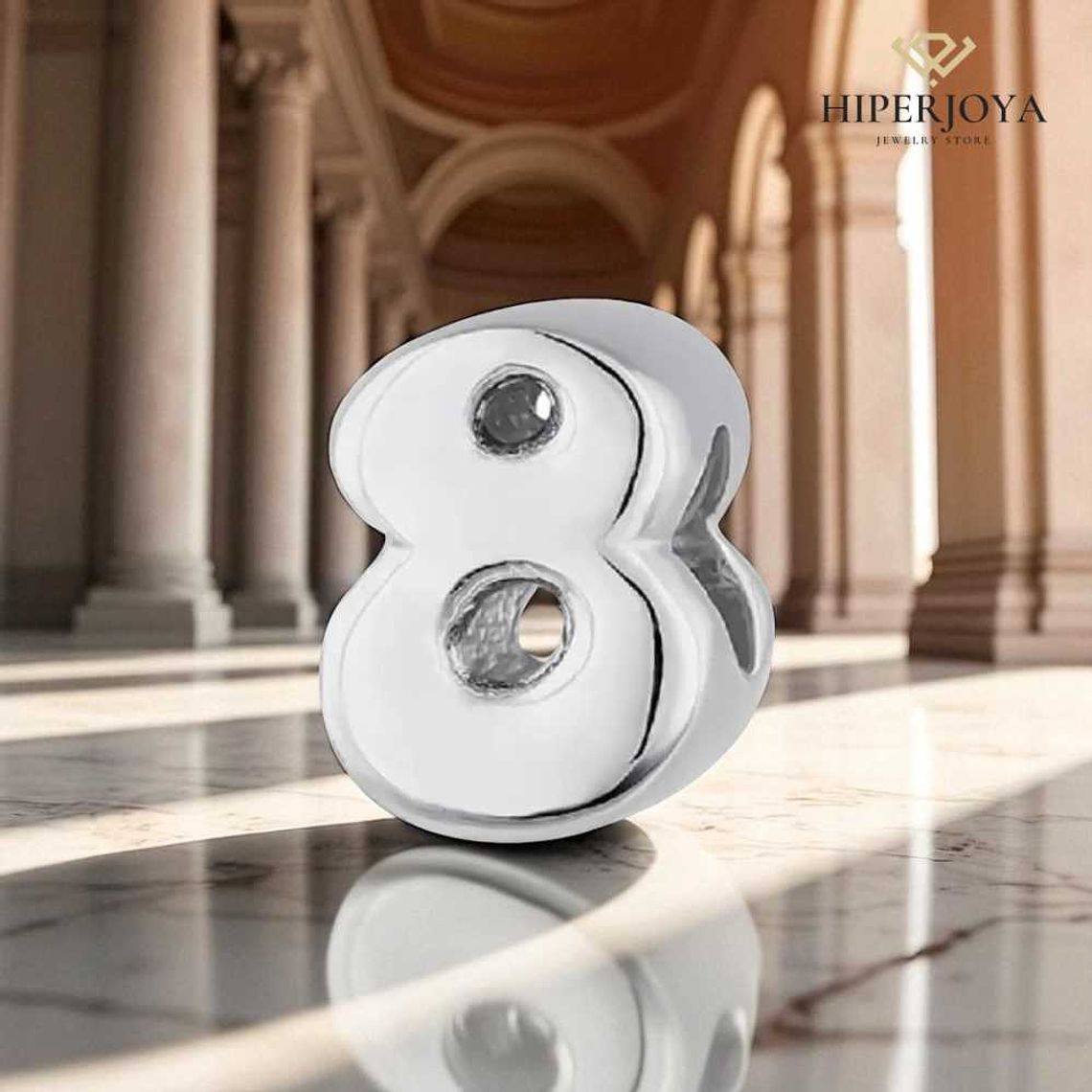 Abalorio número ocho plata 2