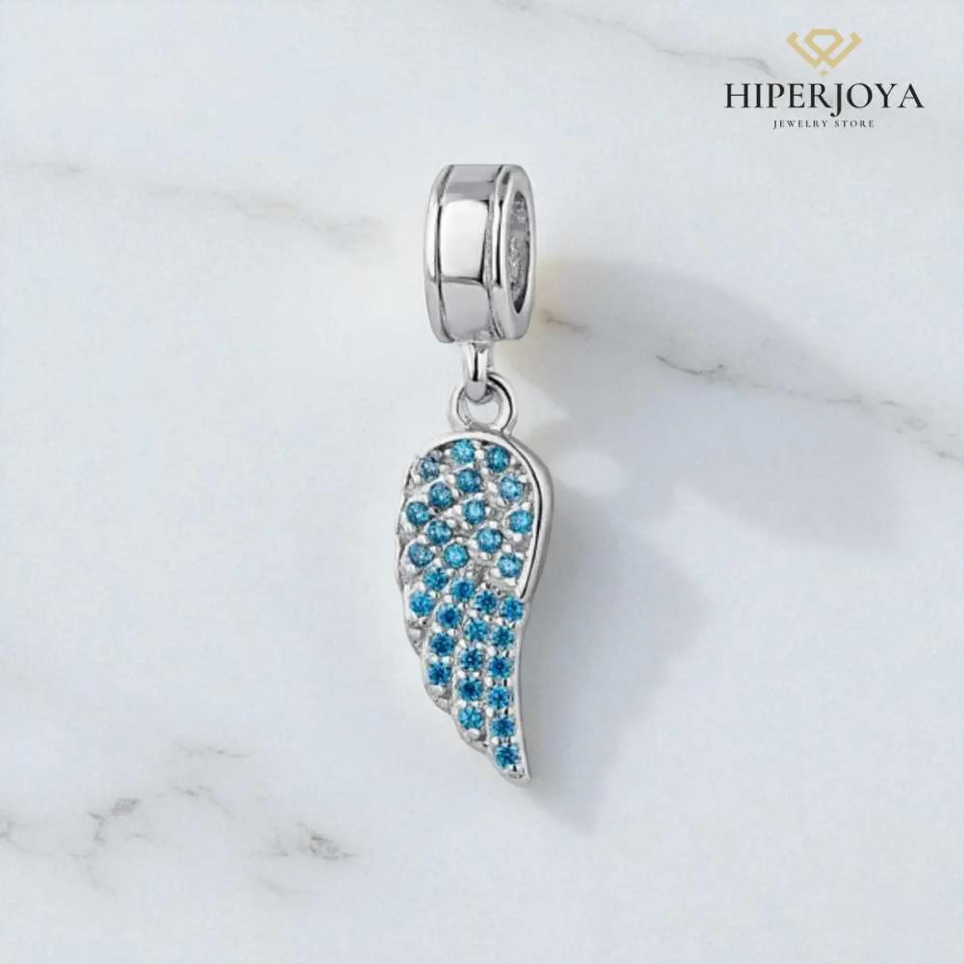 Silver-blue wing bead 2