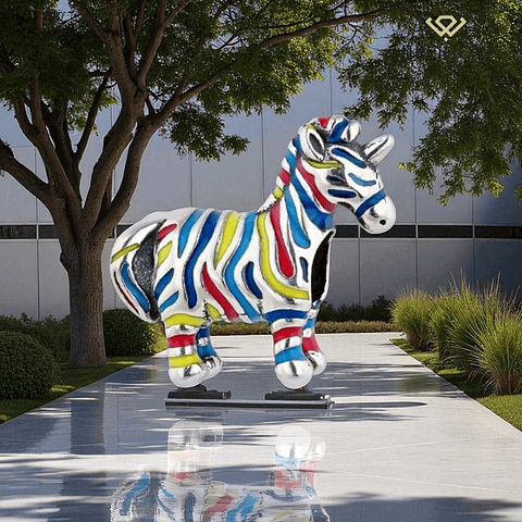 Abalorio unicornio plata