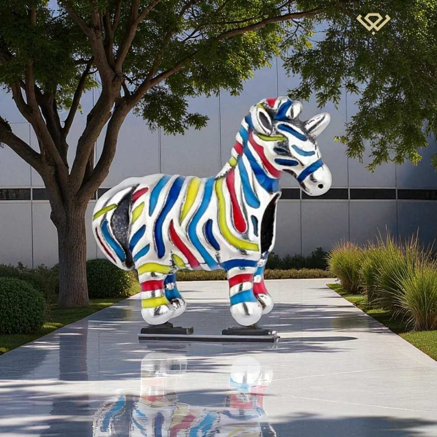 Abalorio unicornio plata 2