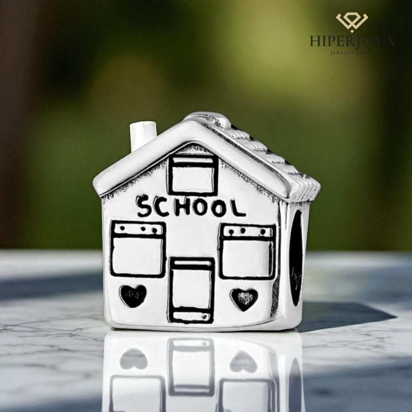 Abalorio school plata 2