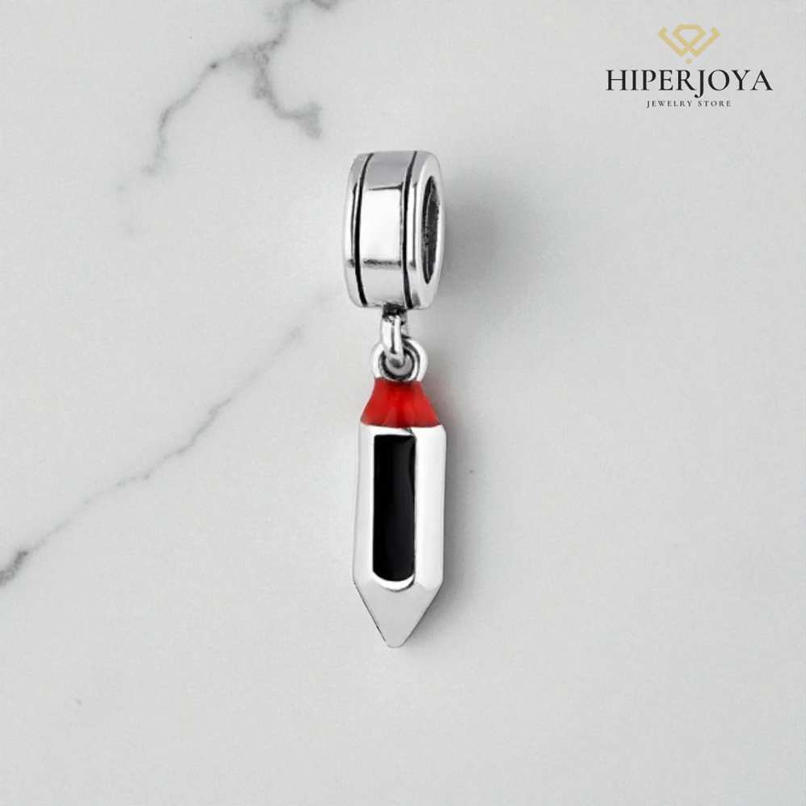 Abalorio lápiz plata 2