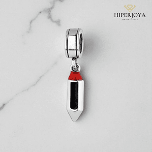 Abalorio lápiz plata