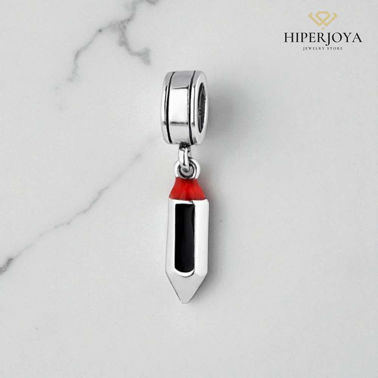 Abalorio lápiz plata 2