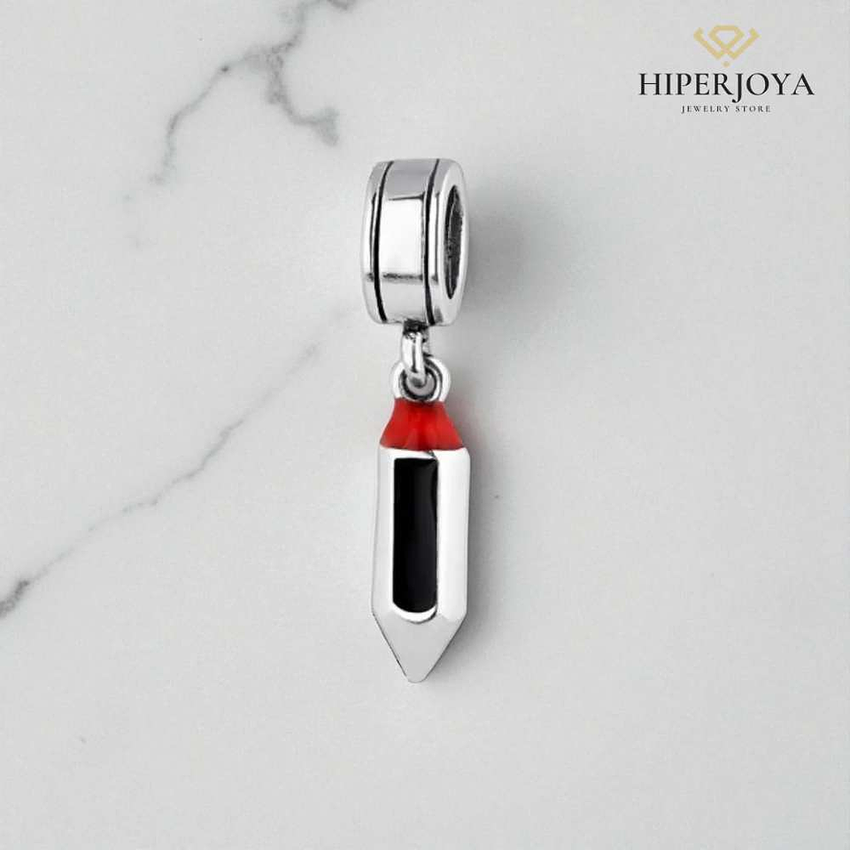 Abalorio lápiz plata 2