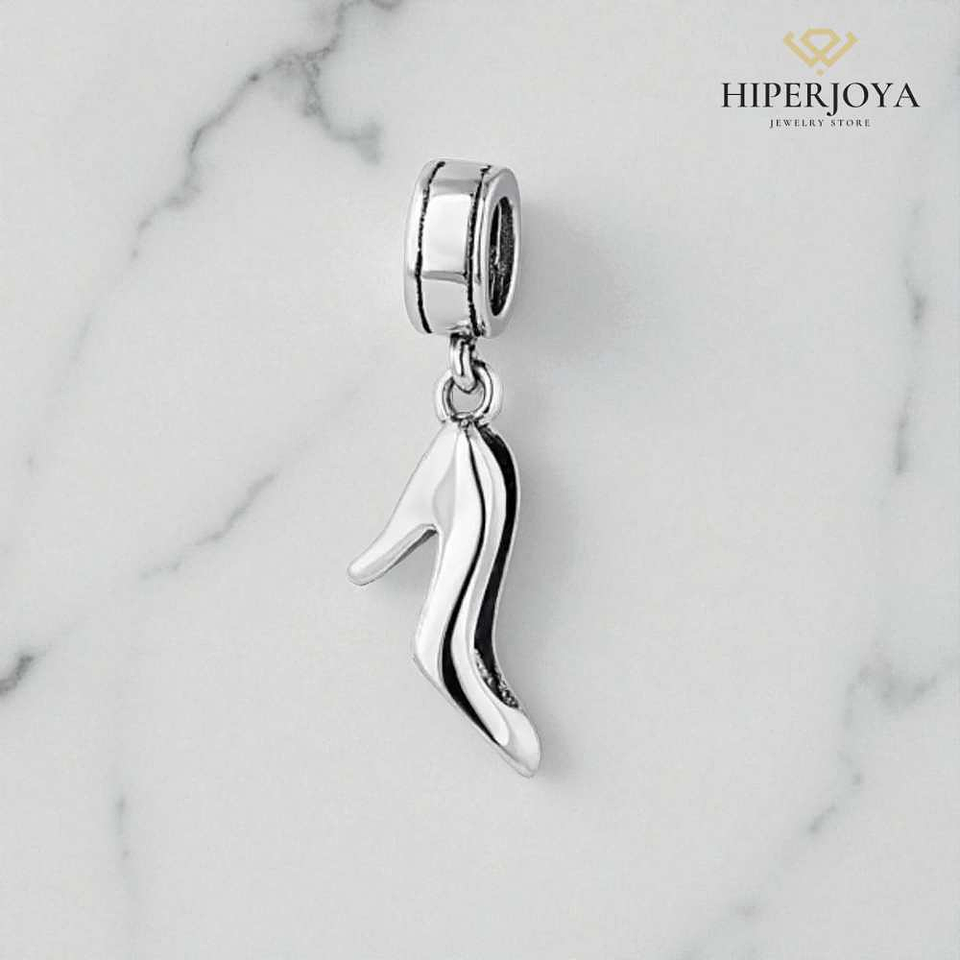 Abalorio tacón plata 2