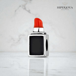 Abalorio pintalabios plata