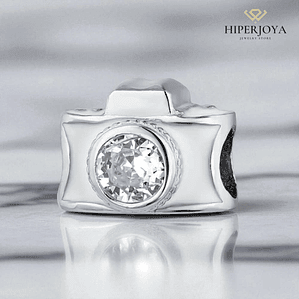 Abalorio cámara plata