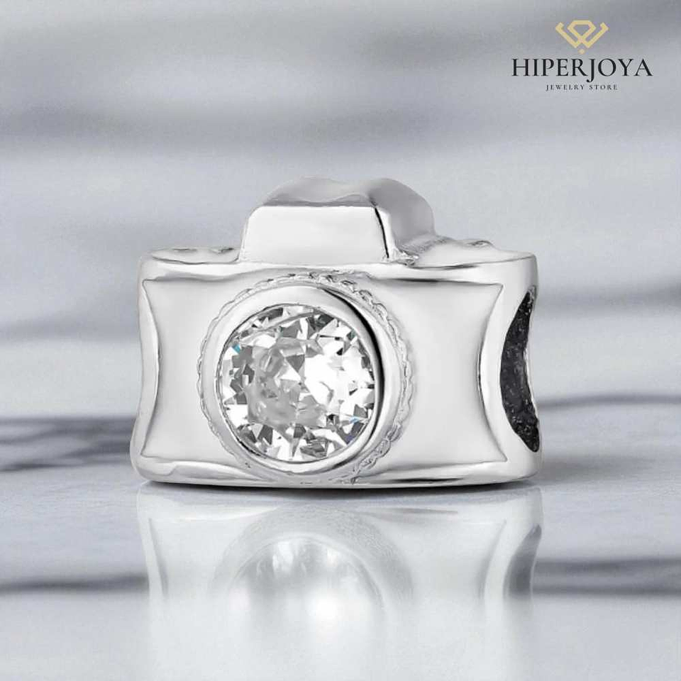 Abalorio cámara plata 2