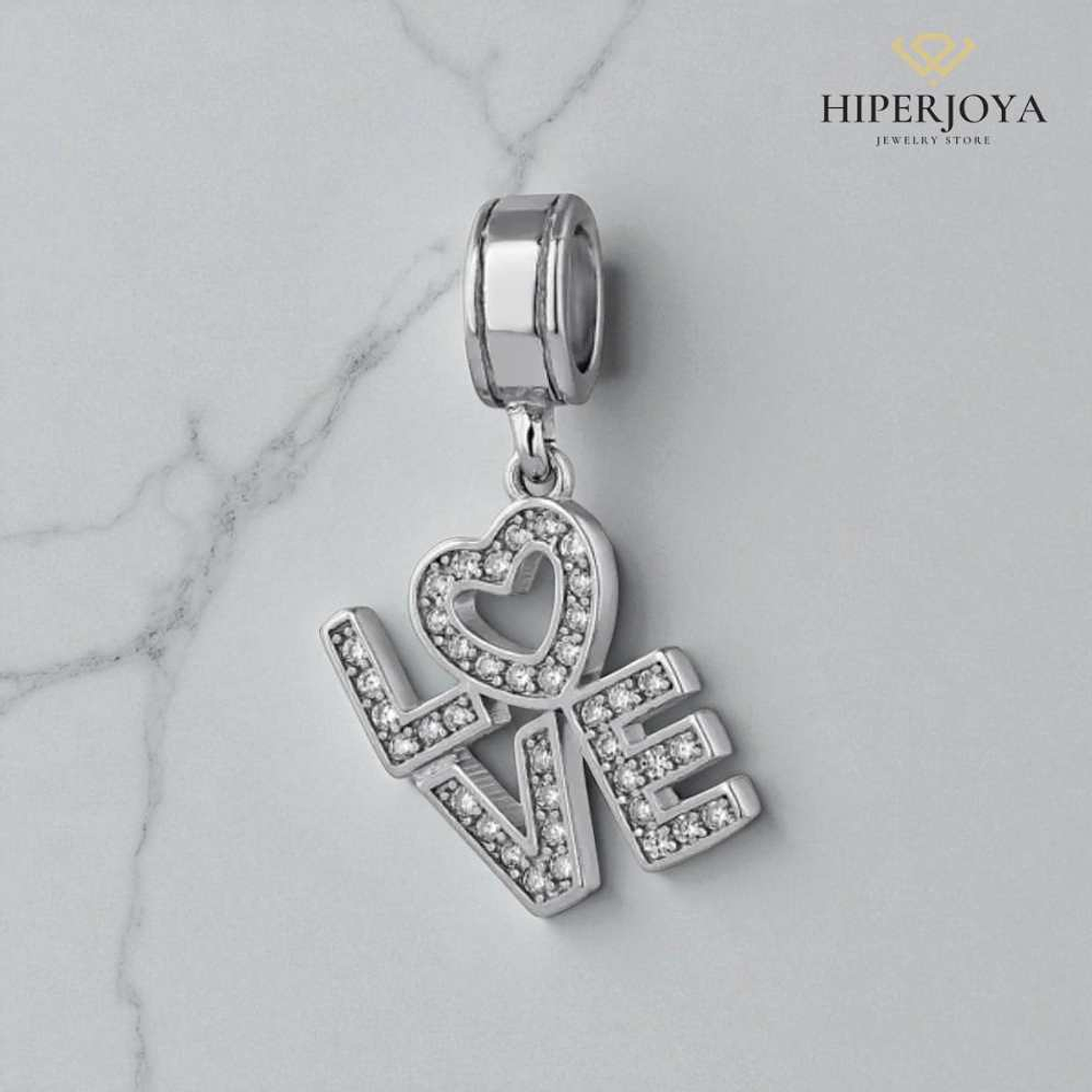 Abalorio love plata 2