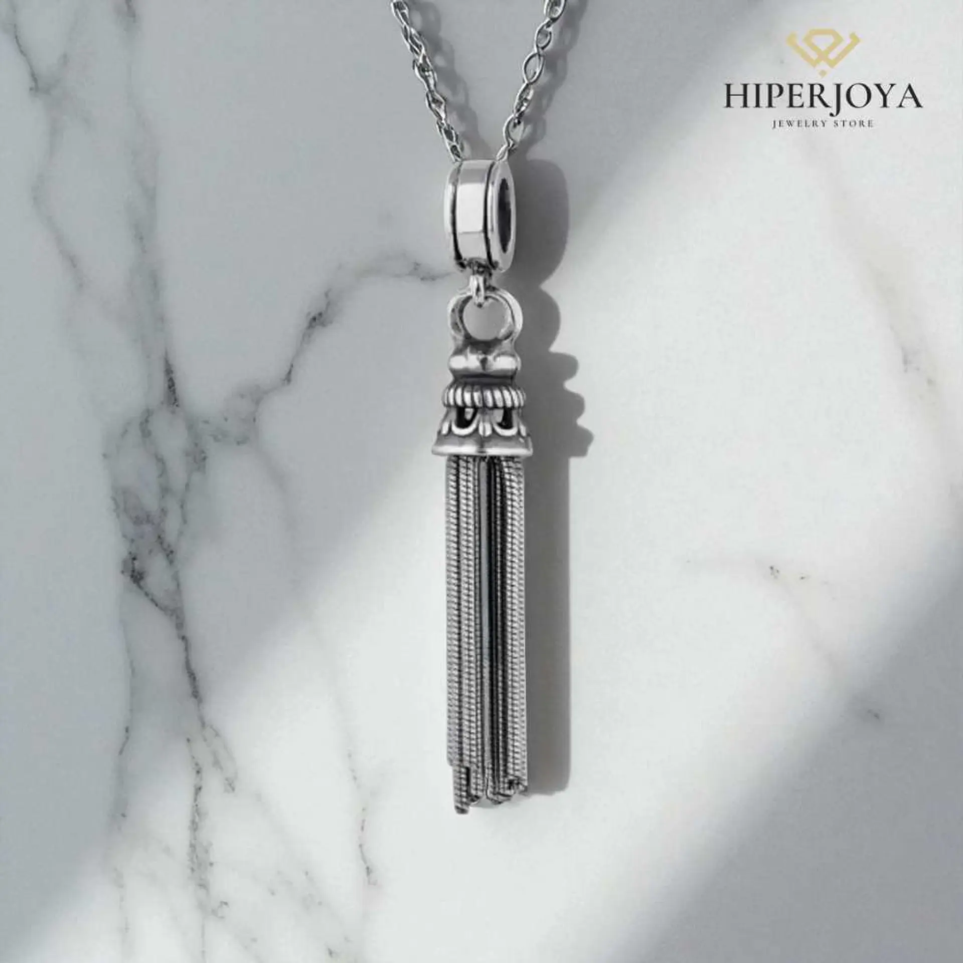 Abalorio flecos plata 2
