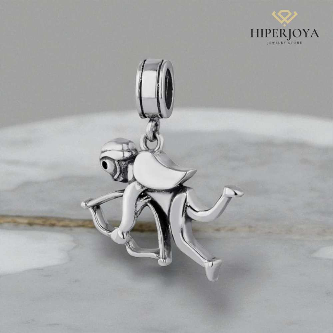 Abalorio cupido plata 2