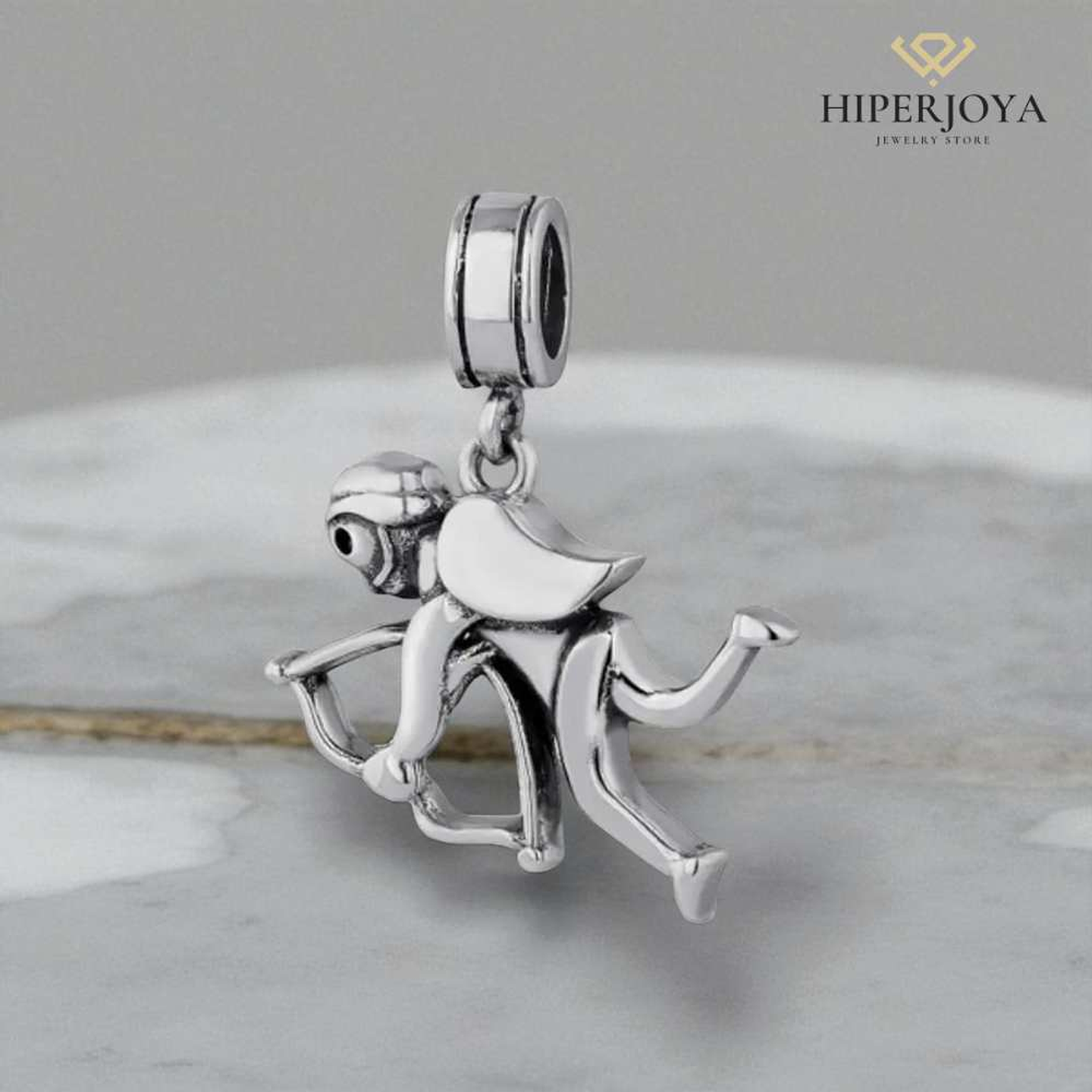 Abalorio cupido plata 2