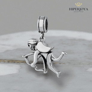 Abalorio cupido plata