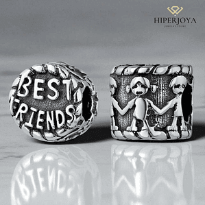 Abalorio best friend plata