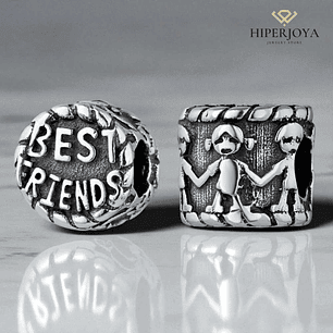 Abalorio best friend plata