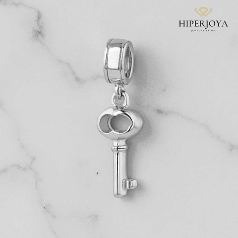 Abalorio llave plata