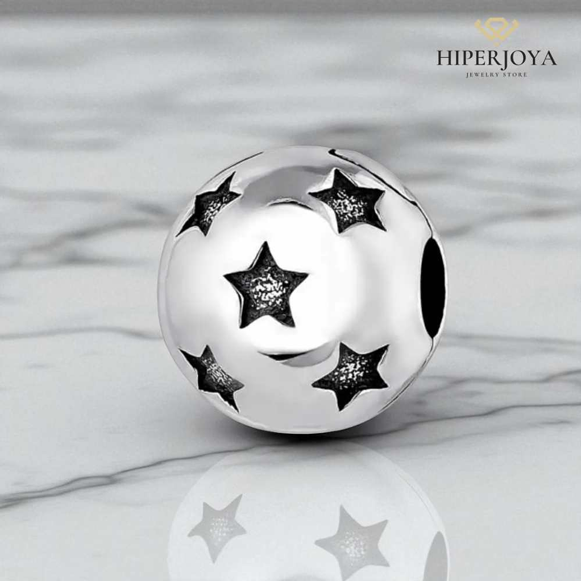 Abalorio clip universo plata 2