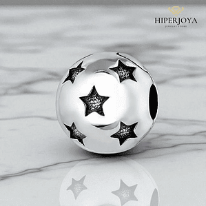 Abalorio clip universo plata