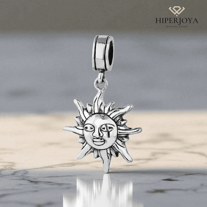 Abalorio sol plata 2