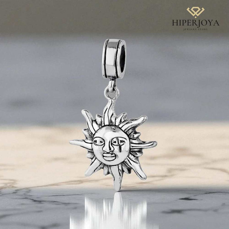 Abalorio sol plata 2