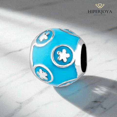 Abalorio cielo plata