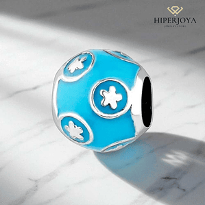 Abalorio cielo plata